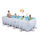 Прямоугольный каркасный бассейн Intex 26780 (400 x 200 x 100 см) CHEVRON PRISM FRAME RECTANGULAR PREMIUM POOL - изображение 1