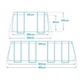 Прямоугольный каркасный бассейн Intex 26780 (400 x 200 x 100 см) CHEVRON PRISM FRAME RECTANGULAR PREMIUM POOL - изображение 7