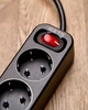 Мережевий фільтр-подовжувач RZTK Power Strip 4+2 USB-A (QC 3.0)+USB-С (PD20W) Black - зображення 14