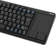 Клавіатура бездротова Omega OKB004B for Smart TV + Touchpad US Black (OKB004BIT) - зображення 3