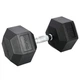 Гантель шестигранна HMS HEX PRO BLACK, 27,5 кг - изображение 1