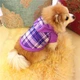 Теплое худи для котов и кошек с капюшоном Pet Style "Крупная клетка" Фиолетовая S - изображение 5