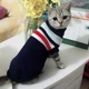 Вязаный акриловый свитер для собак Pet Style "Синяя с полосами" XL - изображение 4