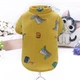 Футболка для котов и кошек Pet Style "Динозавр" Желтая XL - изображение 1