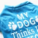 Футболка для котов и кошек Pet Style "My Dog" Синяя L - изображение 3