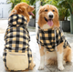 Худі для котів з кишенею Pet Style "Сосиска" Чорно-бежева клітина XL - зображення 6