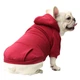 Толстовка с карманом для котов и кошек Pet Style "Однотон" Красная M - изображение 1