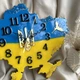 Часы настенные из эпоксидной смолы "Карта Украины" 50х34 см (044-50) - изображение 4