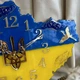 Часы настенные из эпоксидной смолы "Карта Украины" 50х34 см (001-50) - изображение 5