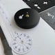 Настенные часы DIY 3D "Revive" чёрный - Большие бескаркасные 3Д часы 60-130 см, самоклеящиеся (1011267) - изображение 5
