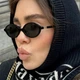 Солнцезащитные очки No Brand округлые Oculos черные - изображение 1