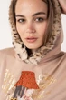 Женский костюм Nicoletta со штанами, капюшон с мехом, Бежевый, m - изображение 4