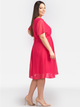 Sukienka trapezowa damska Plus Size Karko SA399 52 Różowa (5903676032380) - obraz 3