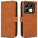 Чехол Deexe Classic Wallet для Infinix Note 40 - Brown - изображение 1