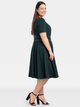 Sukienka trapezowa damska Plus Size Karko SC221 50 Zielona (5903676216667) - obraz 3