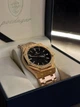 Мужские часы Poedagar Piguet золотые, черный циферблат - изображение 2