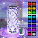 Cветильник ночник на аккумуляторе и USB "Rose Diamond" + пульт, 21см, RGB (Настольная лампа ночник) - изображение 8