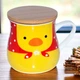 Кружка с бамбуковой крышкой "Love Cup", 450мл (Большая керамическая чашка для чая) Жёлтый - изображение 8