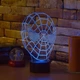 3D светильник для детской комнаты 10*11.5*21см 11 режимов Маска человека Паука - изображение 6