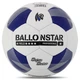 Мяч футбольный №5 PU ламин. BALLONSTAR Белый-синий (№5, 5 сл., сшит вручную) (FB-4352_Белый-синий) - изображение 3