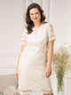 Sukienka ołówkowa damska Plus Size Karko SC303 52 Biała (5903676233633) - obraz 1