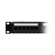 Патч-панель 24 порти NVC-PN-01-24 CAT5-CAT6 19" 1U неекранована, з заднім організатором кабелю - изображение 5