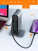 Хаб Док станция Deepfox-2201 12 в 1 USB Type-C концентратор для ноутбука 12 портов - изображение 10