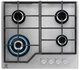 Electrolux Варильна поверхня газова на склі, 60см, чавун, сріблястий - изображение 1
