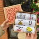 Бокс женских высоких носков на 6 пар 36-41 р белые с принтом весна-лето-осень универсальные повседневные трикотажные - изображение 8