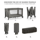 Ліжко-манеж Kinderkraft Joy 2 Dark Grey (KLJOY02DGR00000) (5902533925117) - зображення 3