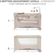 Кровать-манеж с пеленатором Kinderkraft Joy 2 Beige (KLJOY02BEG000AC)(5902533925162) - изображение 4