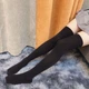 Гольфы капроновые однотонные черные One Size - изображение 2