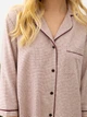 Халат женский хлопковый демисезонный Roksana Fresh Look 1244 S Бордовый (2251744581012) - изображение 3