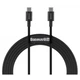 Кабель Baseus Superior Series Type-C to Type-C PD 100W (1m) Black (CATYS-B01) - изображение 1