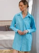 Халат женский хлопковый демисезонный Leinle Oasis 1165 XS Голубой (4821165690181) - изображение 1