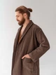Халат мужской хлопковый Lotus Home Waffle brown S Коричневый (svt-2000022328654) - изображение 3
