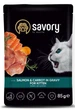 Вологий корм для кошенят Savory Kitten Pouch Salmon and Carrot 85 г лосось - изображение 1