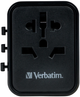 Адаптер Verbatim Power Travel Adapter UTA-02 Black (VTRA1) - зображення 1