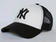 Кепка с сеткой New York Yankees размер 56 Черно-белая (4838) - изображение 1