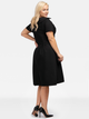 Sukienka trapezowa damska midi Karko SB776 50 Czarna (5903676140979) - obraz 3