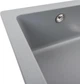 Кухонная мойка гранит VALESO Platinum 7945 PARUANA матовая серый металлик + сифон - изображение 4