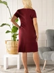 Sukienka ołówkowa damska midi Karko SC195 48 Bordowa (5903676209836) - obraz 8