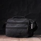 Текстильна чоловіча сумка через плече для документів та міста FABRA bg225fash77 Чорна - зображення 13