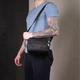 Текстильна чоловіча сумка через плече для документів та міста FABRA bg225fash77 Чорна - зображення 16