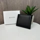 Чоловічий шкіряний гаманець гаманець з логотипом Gucci натуральна шкіра чорний - зображення 5