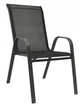 Комплект Садових Меблів Квадратний Стіл + 2 Крісла Текстилен GardenLine Majorka-2S Black Чорний для дачі для тераси для лоджії для балкону Польща - зображення 5