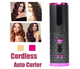 Стайлер бездротовий автобігуді Hair Curler YX-801 40W Black/Pink - зображення 2