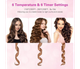 Стайлер бездротовий автобігуді Hair Curler YX-801 40W Black/Pink - зображення 3