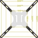 Универсальный адаптер для крепления VESA Brateck LCD-201F 32"-55" Черный - изображение 6