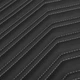 Коврики в салон Inliner для Zeekr 001 '21- Geometric Design из экокожи черные с серой нитью (комплект) - изображение 8